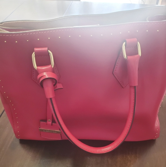 A. Belluchi Handbags - A. Bellucci Bright Pink Genuine Leather Handbag, Italy